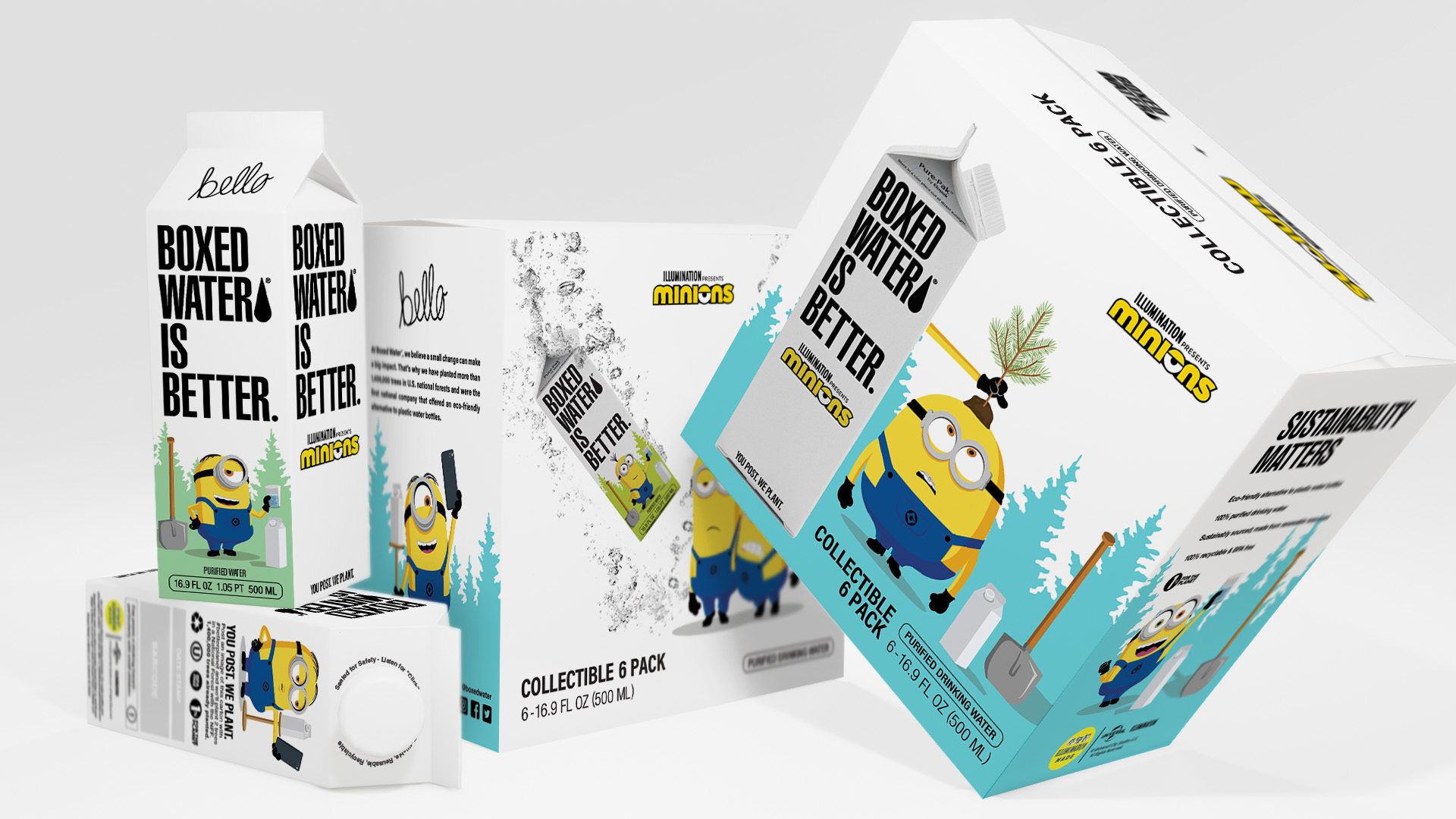 Boxed Water + Universal Studios Cobrand